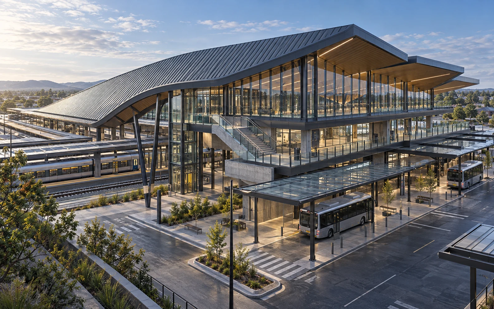 Illustrative metal roofing application — created for Panel Montage